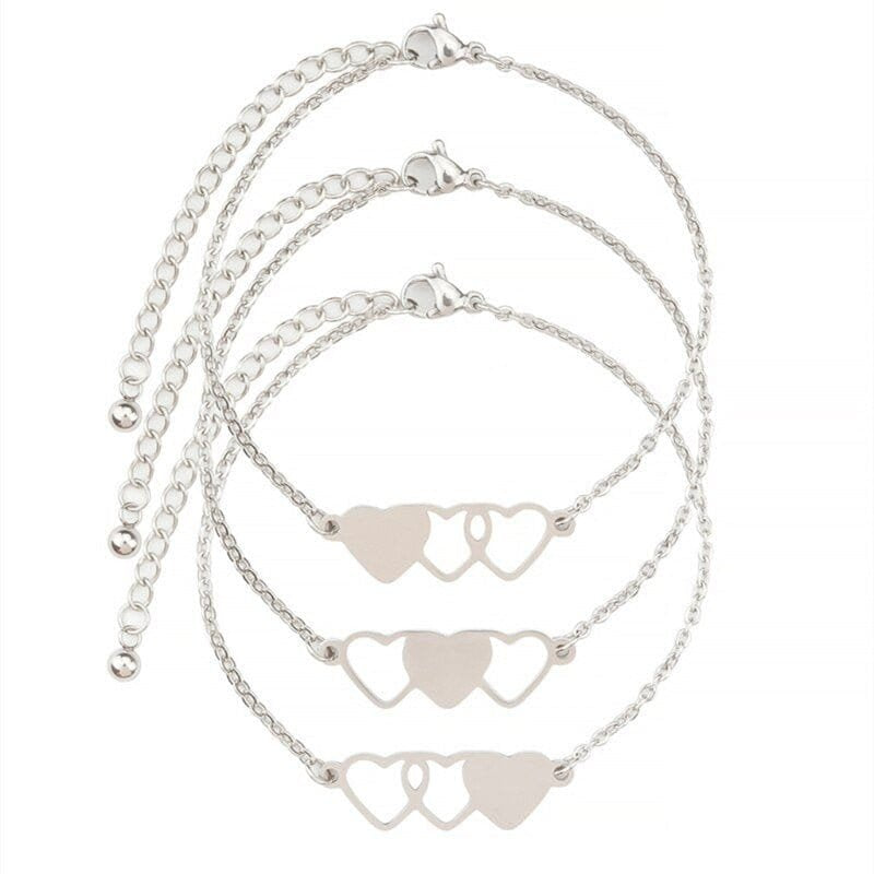 3 Matching Sister Bracelets