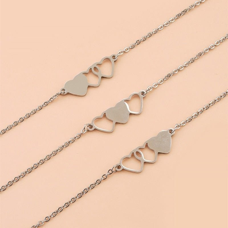 3 Matching Sister Bracelets