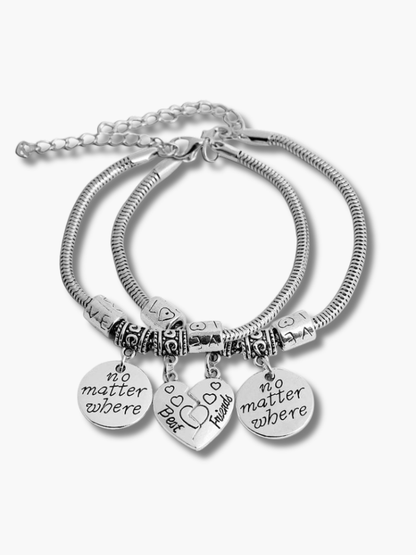 Silver Best Friend Bracelets