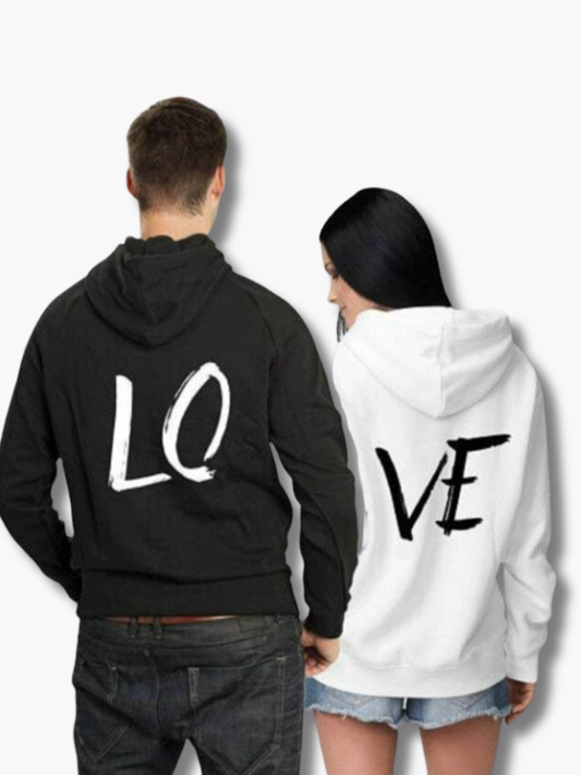 Black & White Couple Hoodies