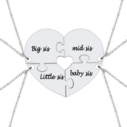 4 Piece Sister Necklace