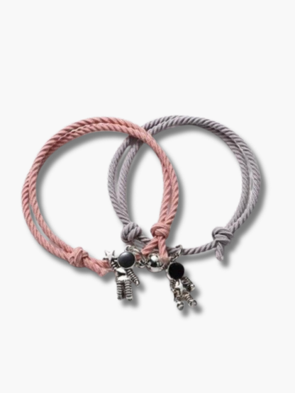 Magnetic Couple Cord Bracelets