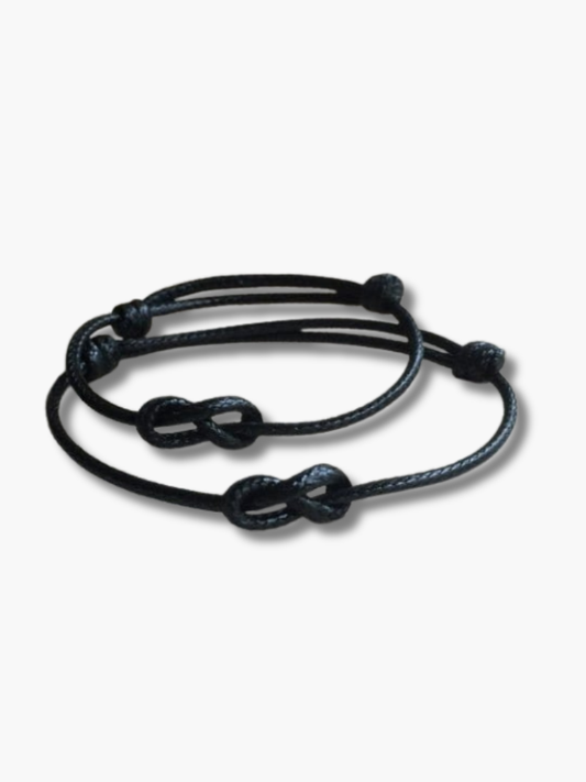 Black Matching Bracelets for Couples