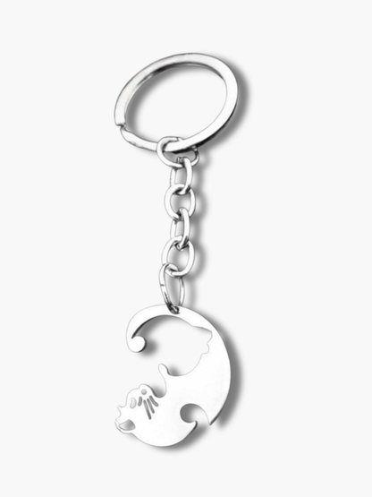 Cat Couple Keychain