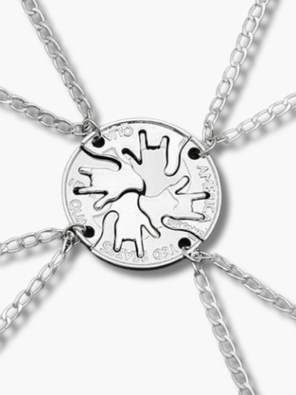 4 Piece Best Friend Necklace