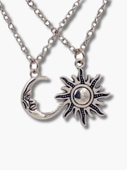 Best Friend Necklaces Sun and Moon