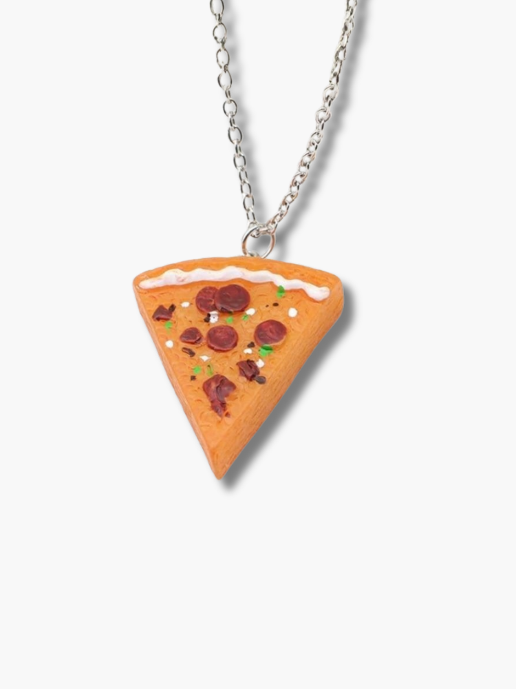 Best Friend Pizza Necklace