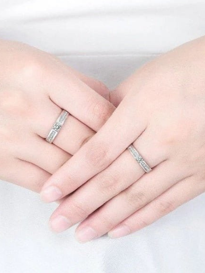 Promise Rings for Couples Silver