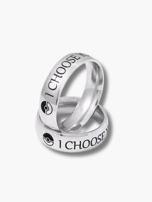 I Choose You Ring Set for Couple
