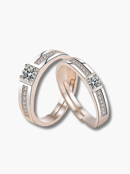 Promise Rings for Couples Silver