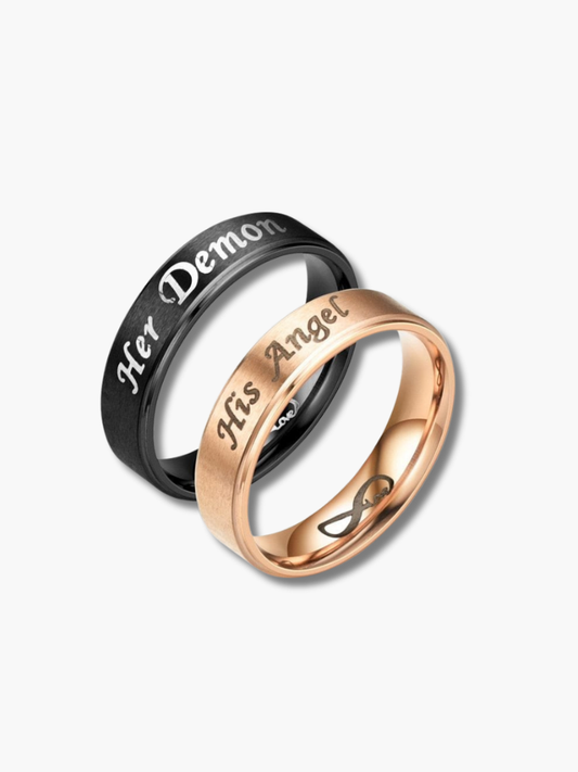 His Angel & Her Demon Rings