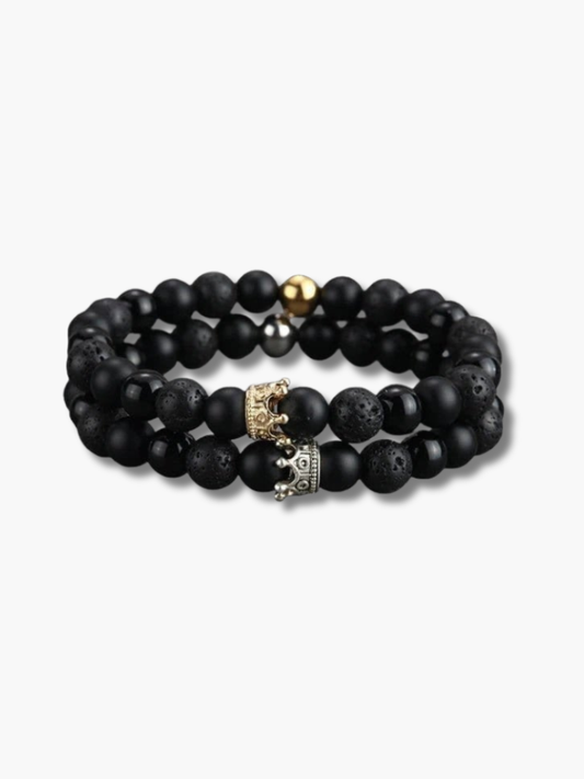 Matching Crown Bracelets for Couples