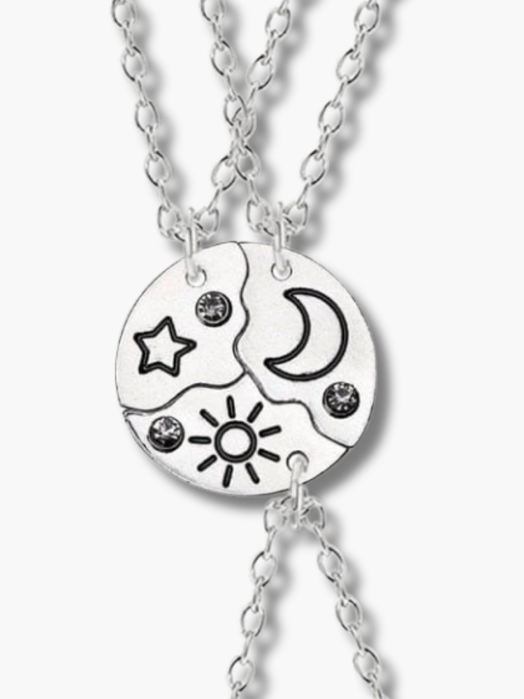 Best Friends Necklace Set 3 piece