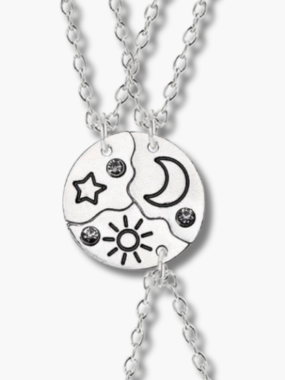 Best Friends Necklace Set 3 piece