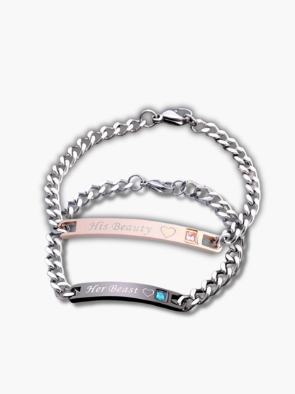Her King His Queen Bracelets Set