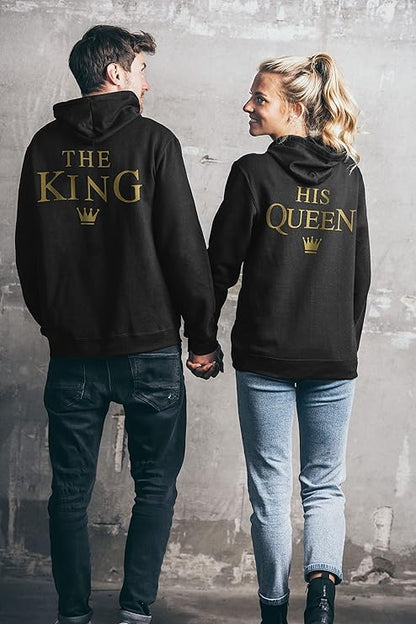 King and Queen Couple Hoodies