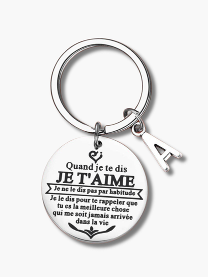 Personalised Couples Initial Keyring