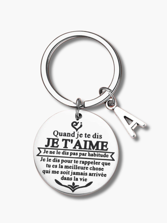 Personalised Couples Initial Keyring