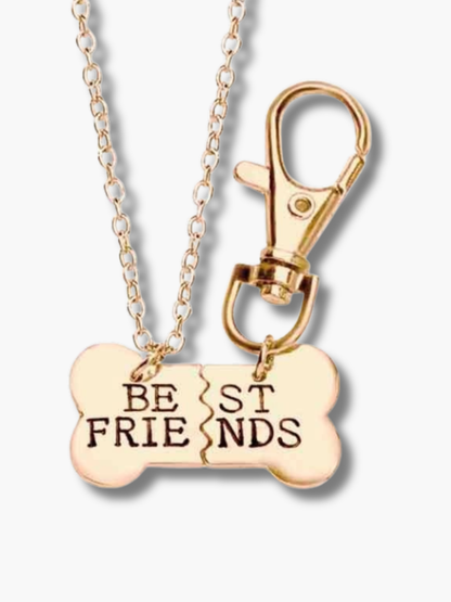 Necklace and Key Ring Friendship Set