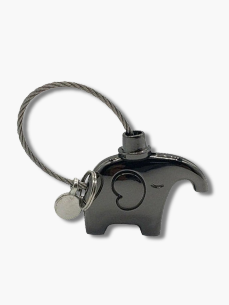 Elephant Couple Keychain