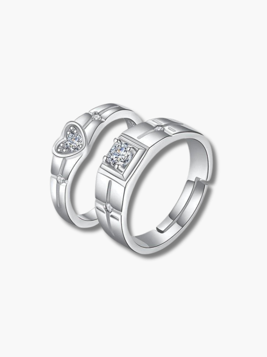 Silver Engagement Rings for Couples