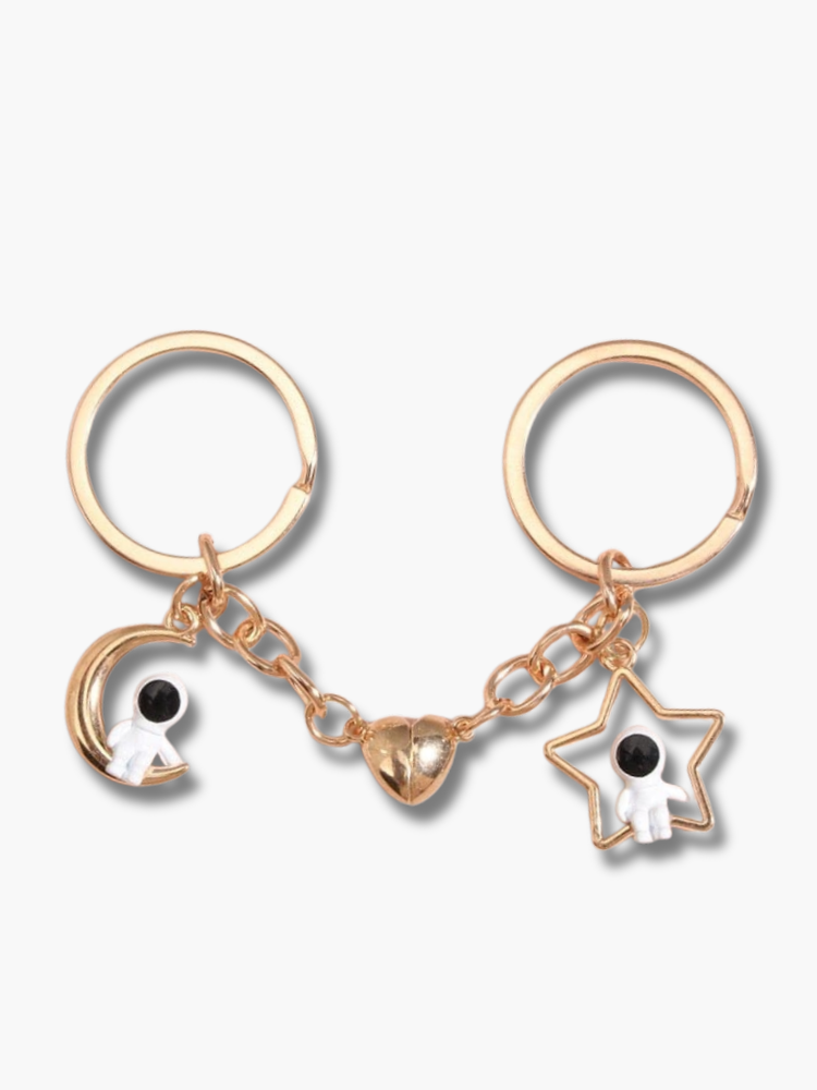 Astronaut Matching Couple Keychain
