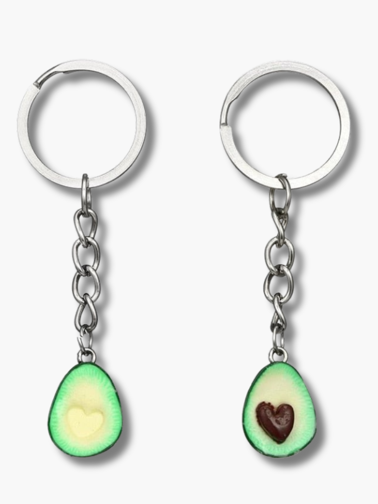 Avocado Couple Keychain