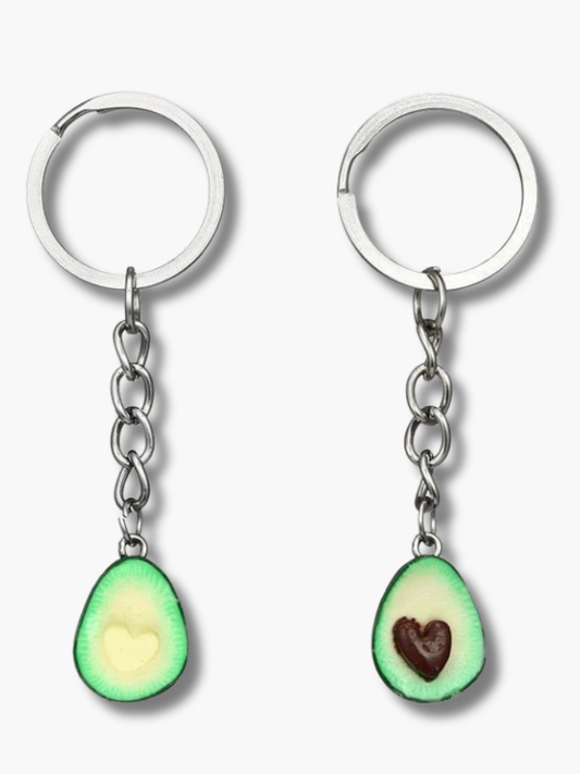Avocado Couple Keychain