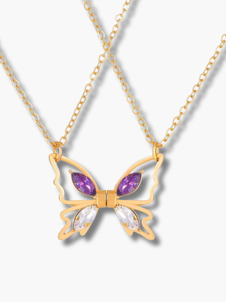 Best Friend Butterfly Necklaces