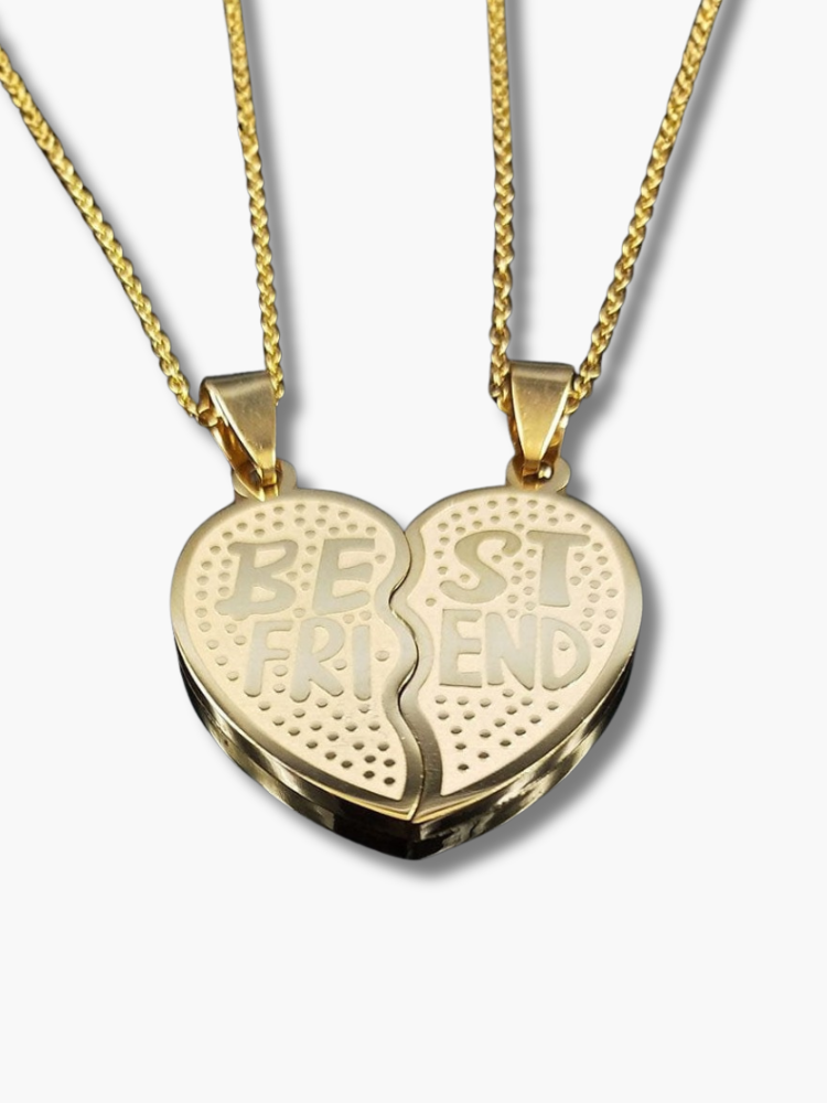 Best Friend Half Heart Necklace