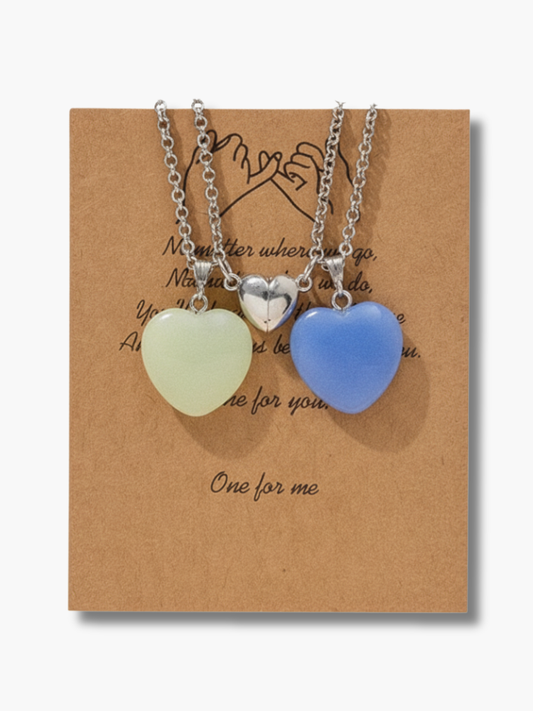 Best Friend Heart Necklaces for 2