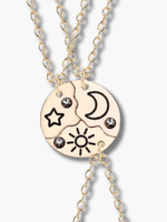 Best Friends Necklace Set 3 piece