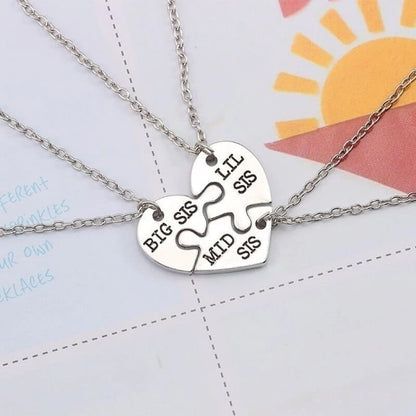 Big Sis Middle Sis Little Sis Necklace