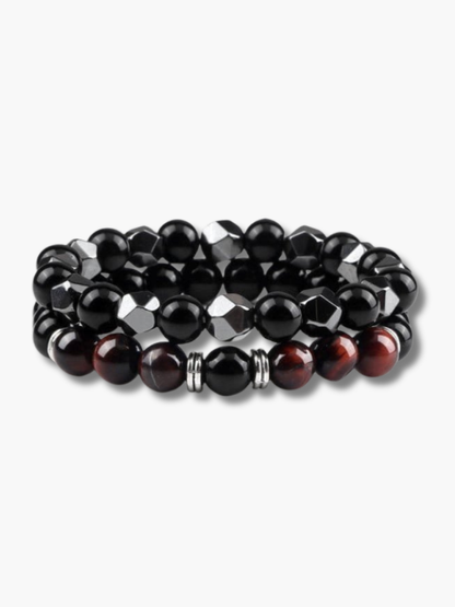 Bull's Eye Match Couple Bracelets