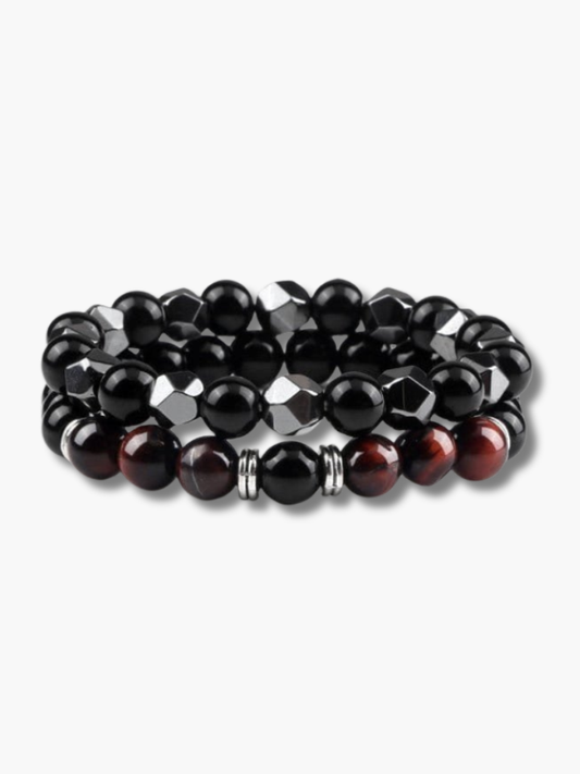 Bull's Eye Match Couple Bracelets