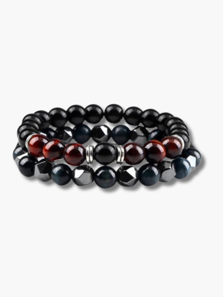 Bull's Eye Match Couple Bracelets