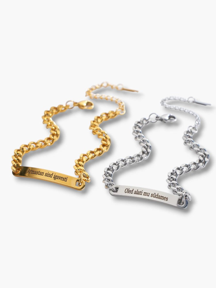 Couple Bracelets Gold & Silver