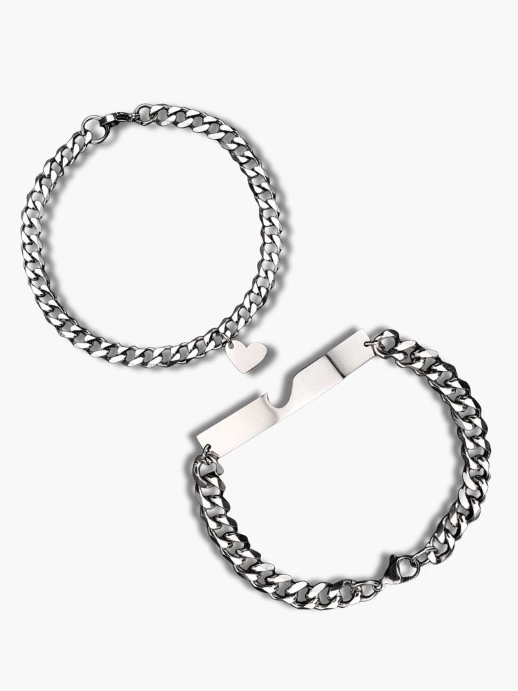 Couple Bracelets Silver