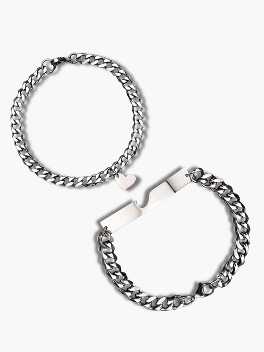 Couple Bracelets Silver