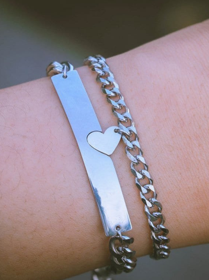 Couple Bracelets Silver