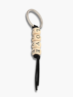 Couple Keychains Wooden Beads
