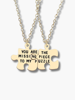 Couple Necklace Puzzle Piece