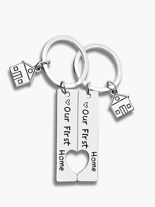 Couples First Home Keyrings