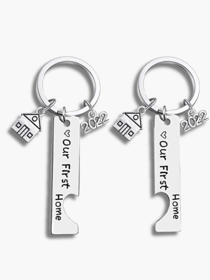 Couples First Home Keyrings