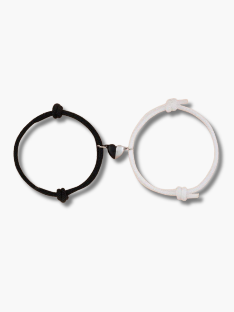 Couples Heart Magnetic Bracelets