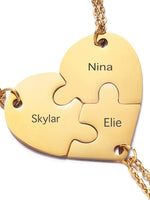 Custom Friendship Necklaces for 3
