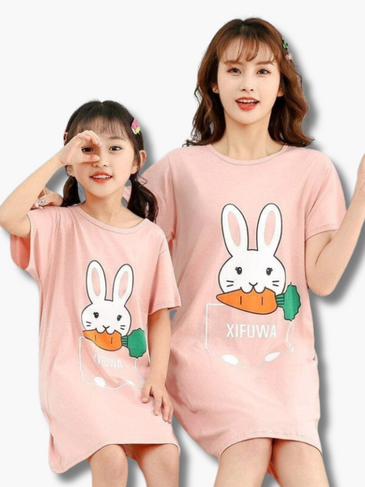 Cute Matching Mother Daughter Pajamas
