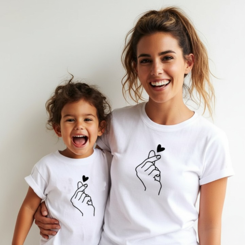 Cute Mother and Daughter T-shirts