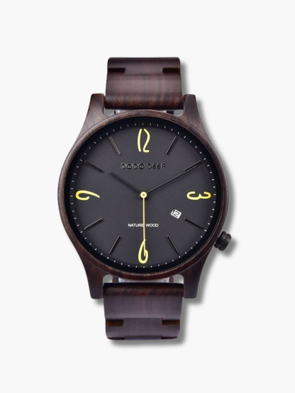 Dark Wood Couple Watches