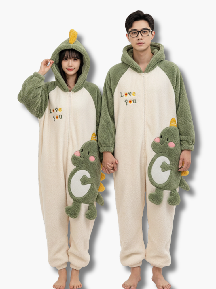 Dino Onesies for Couples
